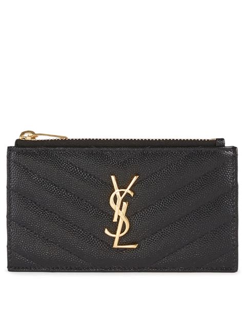 ysl card holder|ysl card holder with zipper.